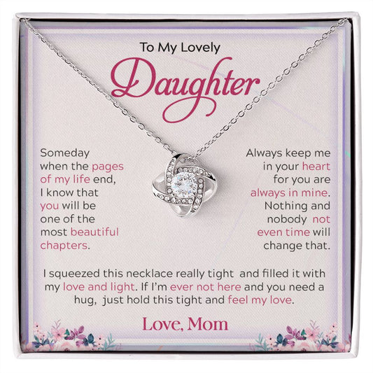 My Lovely Daughter| My Love & Light - Love Knot Necklace